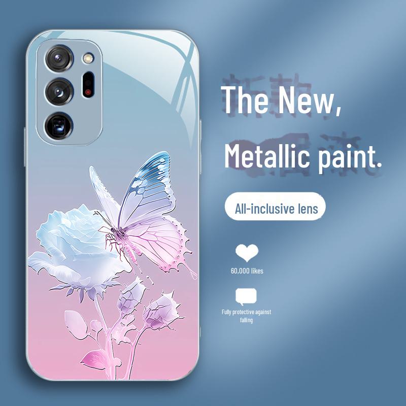 Samsung M02 Butterfly Flower A10 Rose A04 Liquid Note8 Pro Gradient A13 Protective Case