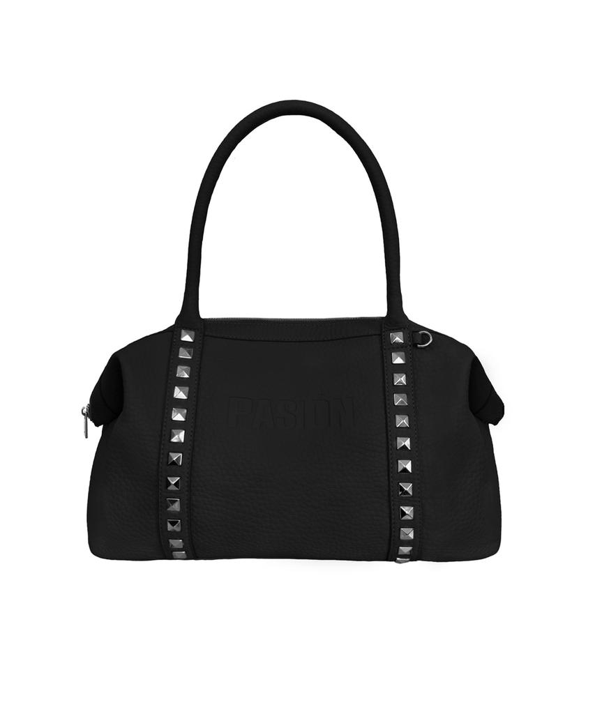 Pasion Stud Crush Bag_ Black