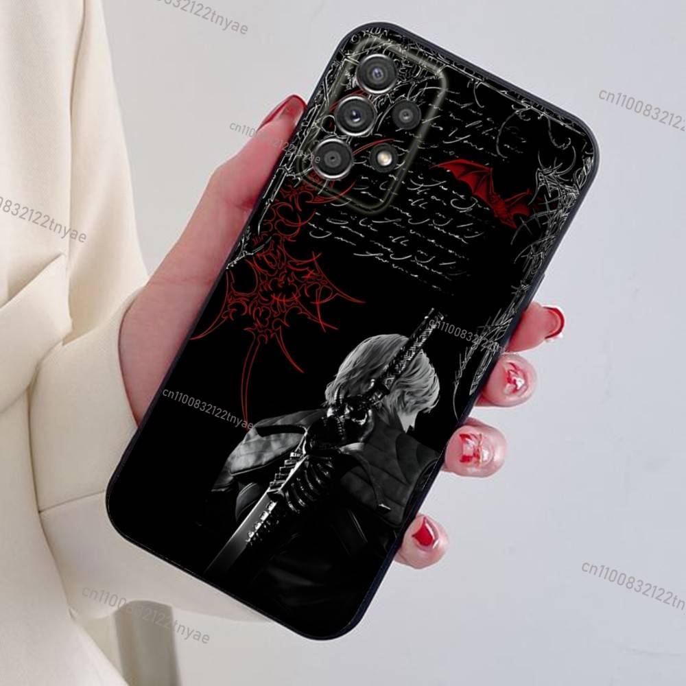 Dante D-Devil M-May Cry D-DMC2 Phone Case For Samsung S24,21,22,23,30,Ultra,20,Plus,Note,10,9,Black soft silicone case