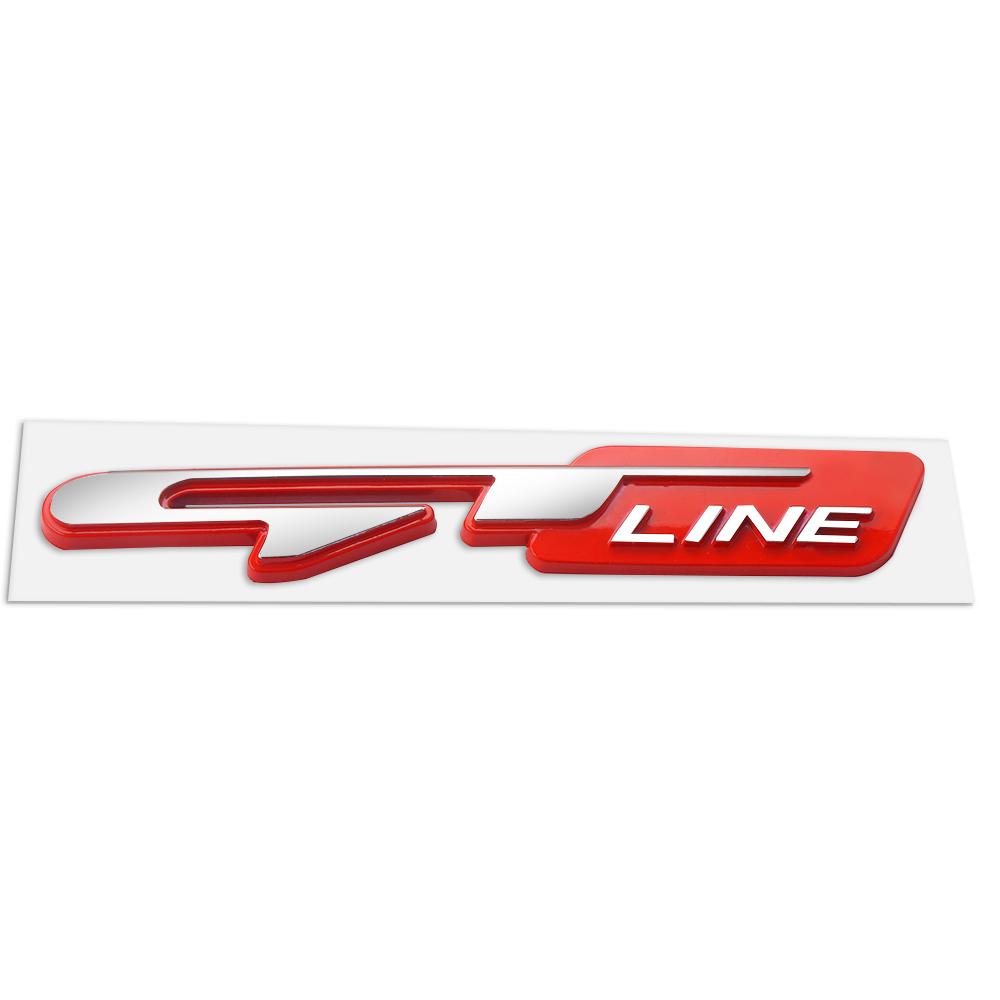 3D ABS GT LINE Car Body Tail Badge Sticker Decoration Decal For KIA Sportage Niro Rio Ceed Picanto Optima K3 Cerato Soul Sorento