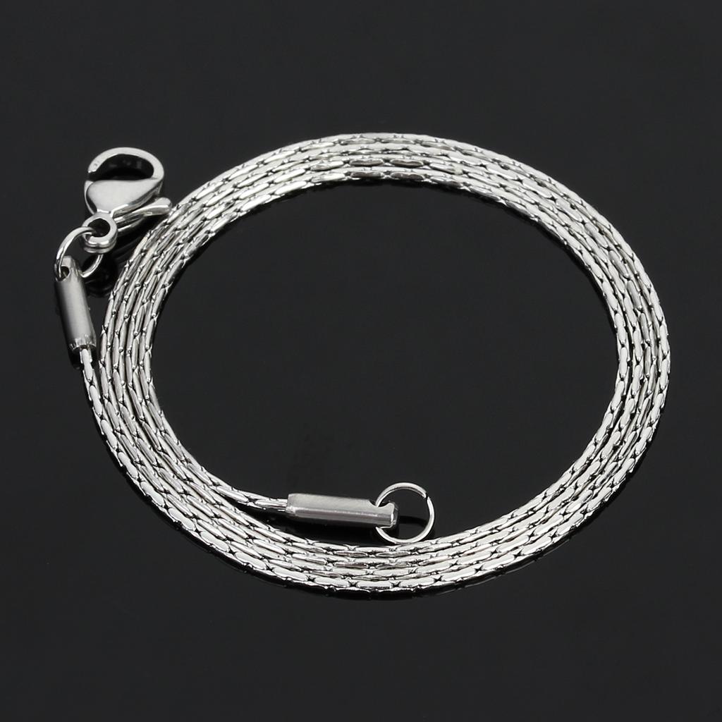 5 Stück Edelstahl Schlangenketten Halskette 0,9/1,1mm Einfach Silberfarben Schlangenknochenkette Für Frau Mann Mode Schmuck Zubehör
