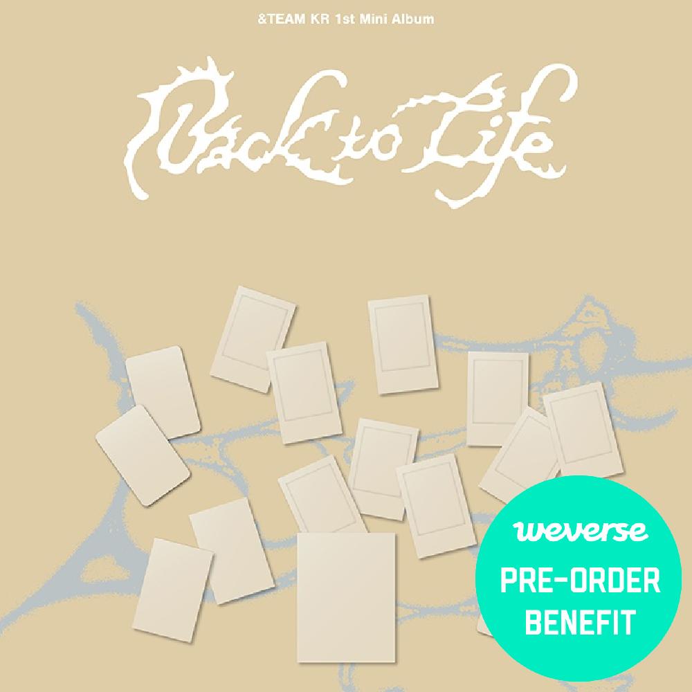 Pre-order &TEAM KR 1st Mini Album Back To Life Weverse Albums Ver. & POB