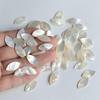 Natural Horse Eye Mother-of-Pearl Shell Gem Hairpin Ring for DIY Jewelry Accessories