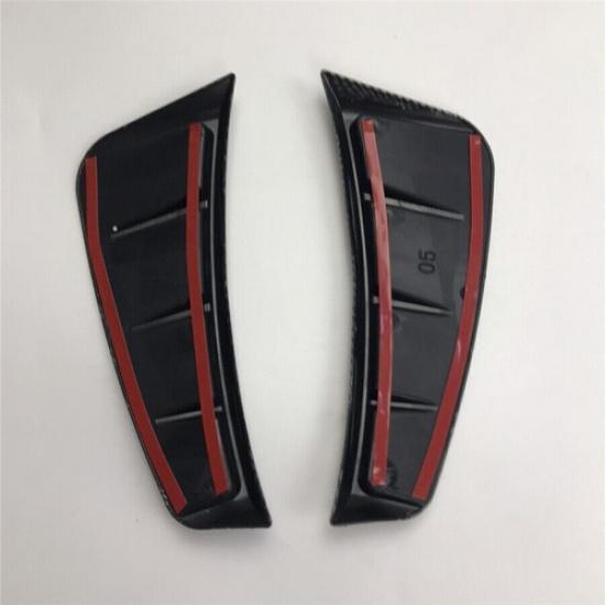 Glossy Black Car Side Fender Wing Bonnet Flares Arch Wheel Eyebrow Protector