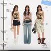 UNIFREE Cute Pet Polka Dot Print Camisole Top