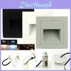 Black Led Stair Corner Light 3w Square Step Light For Outdoor And Patio