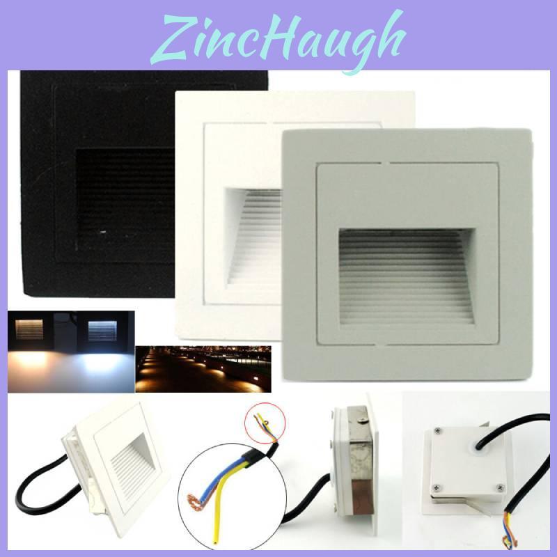 Black Led Stair Corner Light 3w Square Step Light For Outdoor And Patio