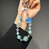 Pvc Starry Sky Beaded Phone Chain With Adjustable Wrist Strap For Women And Men
