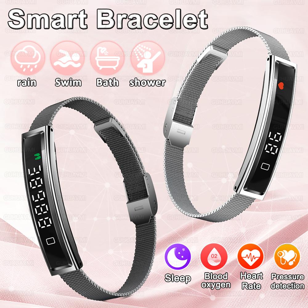 New Woman Health Smart Band Fitness Tracker with Heart Rate Blood Oxygen Sleep Monitor IP68 Waterproof Pedometer Watch for Women