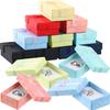 24pcs Jewelry Gift Boxes with Lids and Ribbon Bows Paper Storage Gift Boxes Jewelry Cardboard Boxes Gift Packaging Box with Sponge Inside