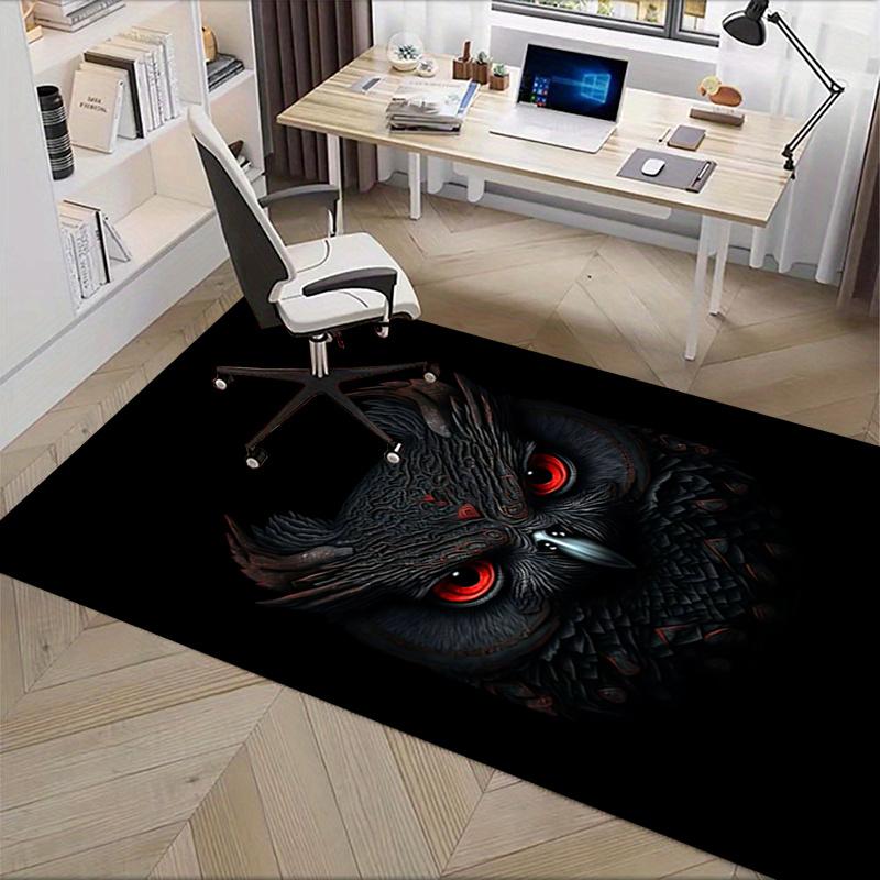 Owl Dark Fantasy Owl Chair Mat Office Carpet, Oversized Rug for Home Decor, Sofa Mat, Desk Pad Gift, Suitable for Bedroom, Living Room, Any Room