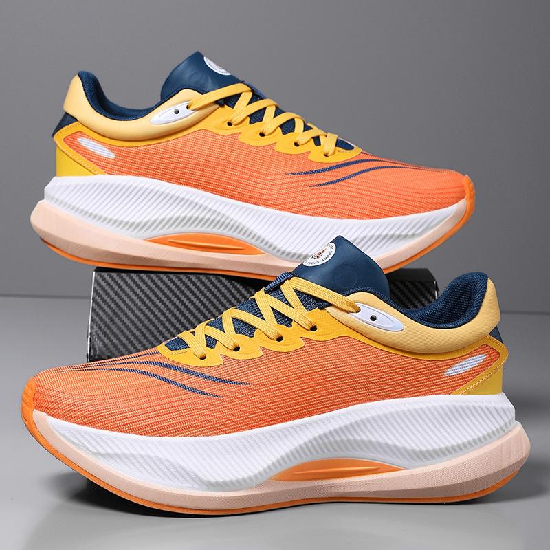 2024 new carbon board running sneakers men's and women's same couple shoes casual walking mesh shock-absorbing running shoes