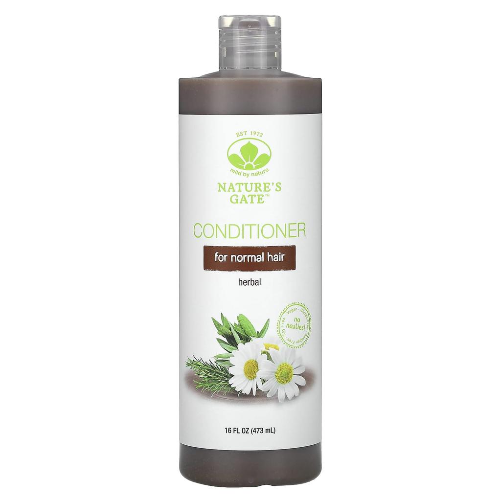 (Nature'S Gate), Herbal Conditioner, Normal Hair, 473Ml(16Fl Oz)