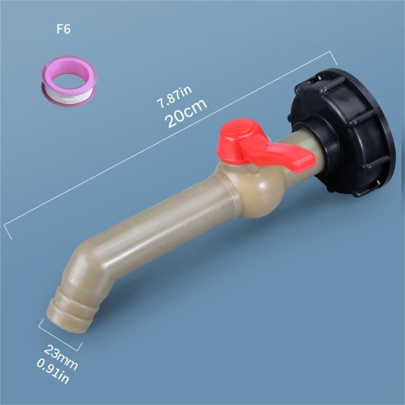 Heavy Duty IBC Tank Connector Reinforced Thread Outlet Tap for IBC Container Water Tank Rain Butt Accessories