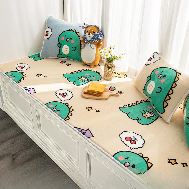 

Универсальная оконная подушка на четыре сезона, мультяшная подушка на выступе, новое высококачественное одеяло для детской комнаты, подушка для балкона 60*150
