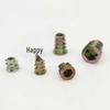 120-Piece Zinc Alloy Hex Socket Nut Set - M4 to M10 Threaded Inserts