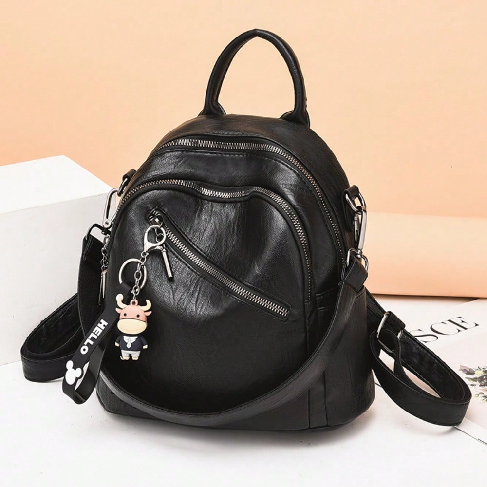 women's bags, new Korean version of trendy backpacks, simple and large-capacity shoulder bags, high-end women's bags, student school bags.