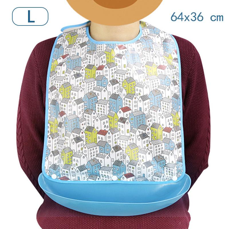 Adult Dining Bib Household Detachable Oil-proof and Waterproof Bib Suitable for the Elderly and Patient
