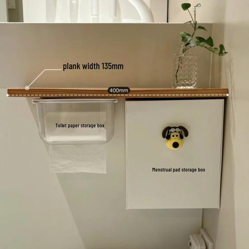 Waterproof Wall-Mounted Transparent Bathroom Tissue Box