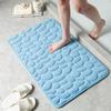 Popular Non-Slip Pebble Bathroom Mat for Toilet and Kitchen