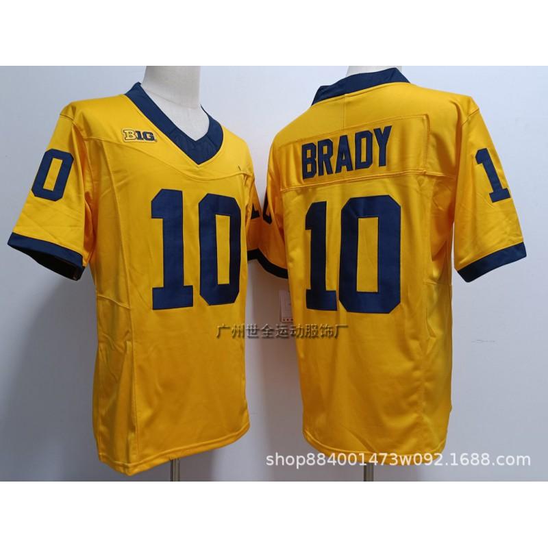 Michigan Wolverines College Football Jersey Mens Cotton Blend Embroidered Team Uniform Rugby Sports Fans