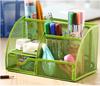 Büro-Schreibtisch-Organizer und Zubehör mit Netz-Stifthalter 6 Fächer Leder Hohe Qualität