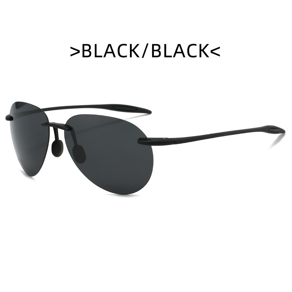 

New ultra-light frameless colorful polarized sunglasses for men and women TR90 material suitable for leisure and vacation UV400