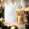 Silicone Soap Making Mold Elk Plaster Mold Christmas Candle Mold Festival Decorations