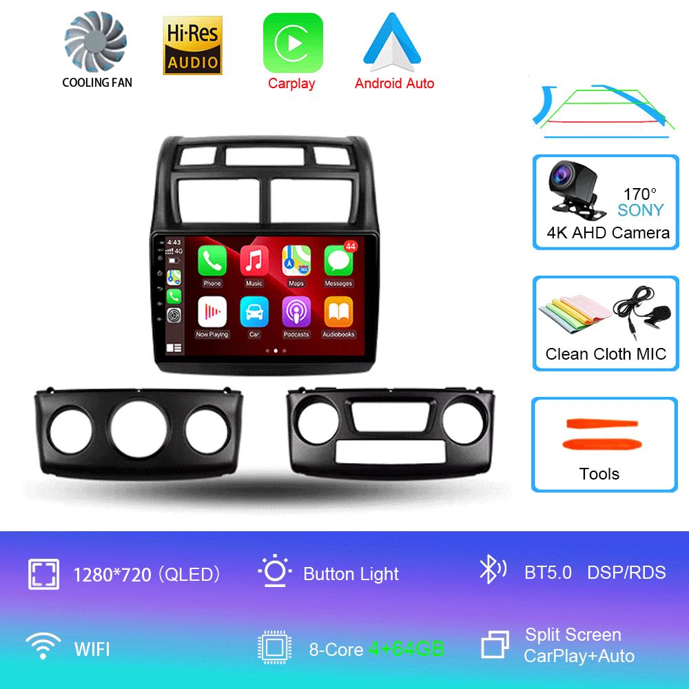 Android 14 Car Radio For Kia Sportage 2 2007 - 2009 Multimedia Video Player Navigation Stereo GPS No 2din 2 Din Dvd