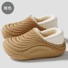 **Unisex EVA Waterproof Cotton Slippers Closed Toe Fleece Lined Soft Anti Slip Warm Home**