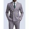 Fashion Men's Leisure Boutique Business Banquet Solid Color Wedding Double Breasted Slim Fit Suit Blazers Jacket