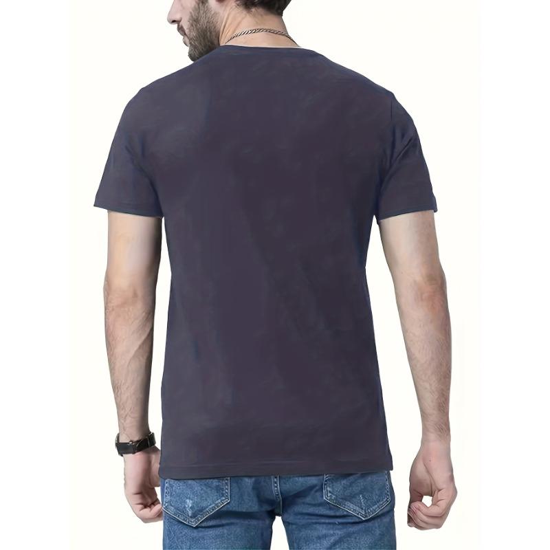 European Size Short-Sleeved T-Shirt with Summer Patterns for Men