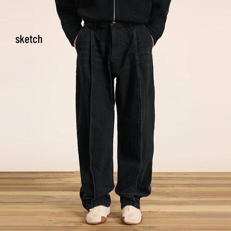 

Мужские джинсы деним свободного кроя с изогнутым лезвием CROQUIS XL