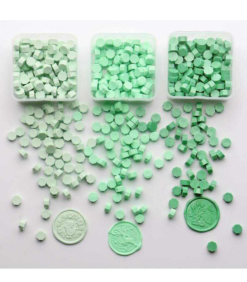 Matte Octagonal Sealing Wax Beads - Ice Cream Color Series for Wedding Invitations