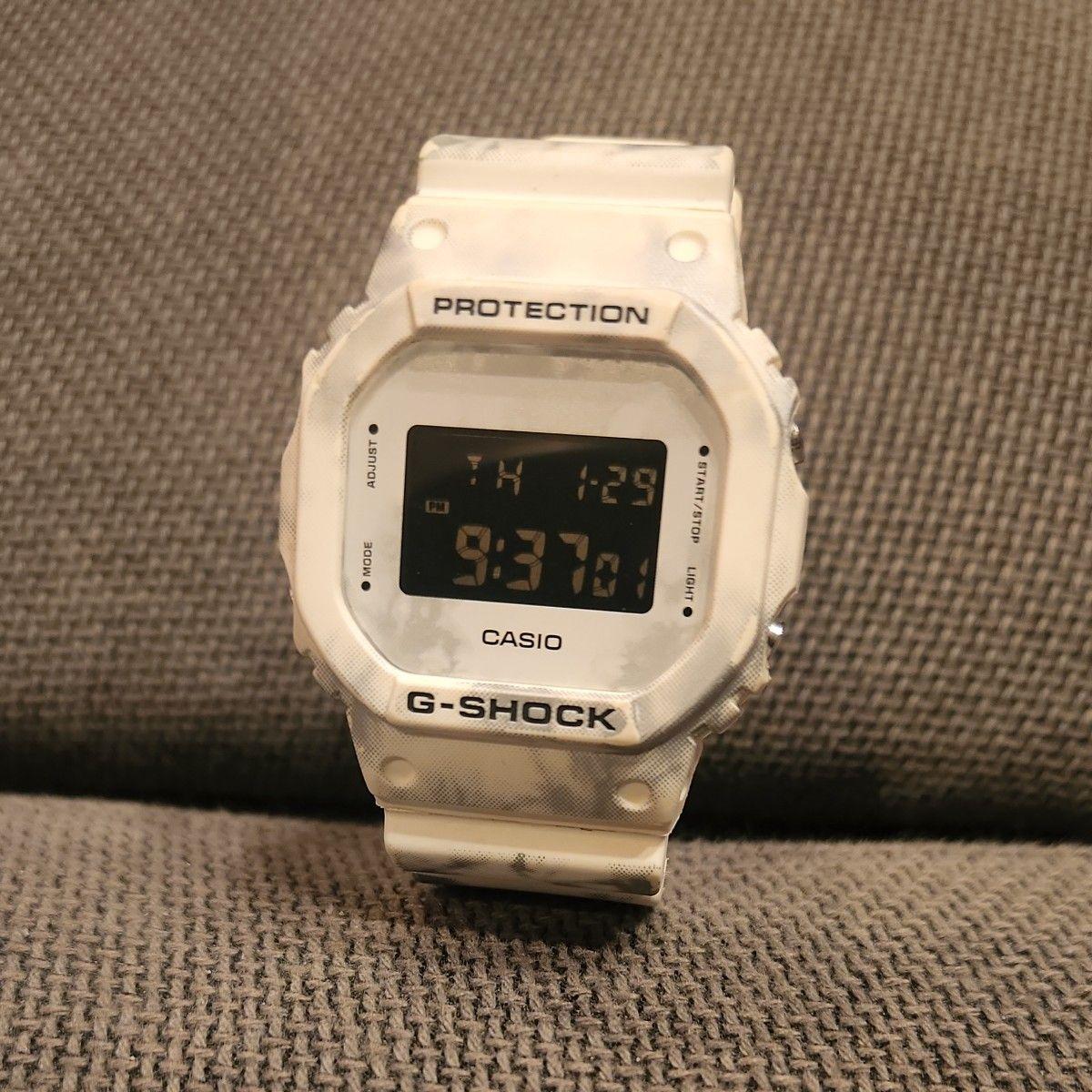 CASIO G-SHOCK DW-5600GC white camouflage used