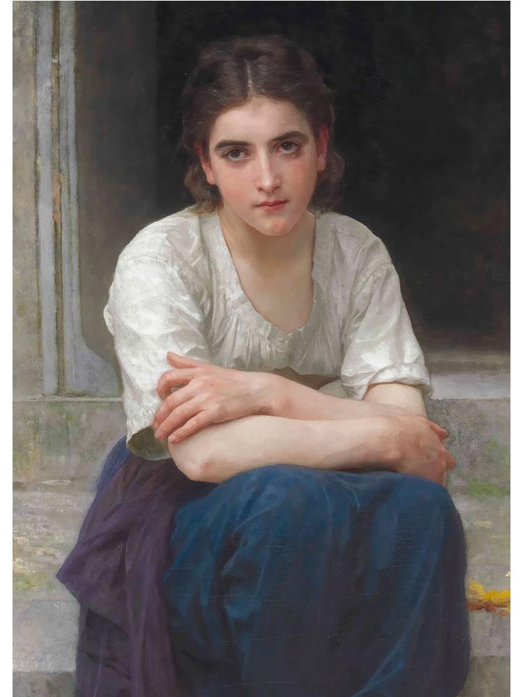 Artist William Bouguereau Classic Artwork Poster Canvas Oil Painting Woman Figure Wall Art For Living Room Home Decoration
