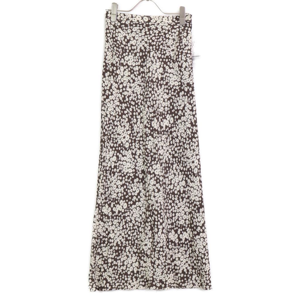 EDIT FOR LULU Brown small floral print skirt skirt 34 BrownUsed