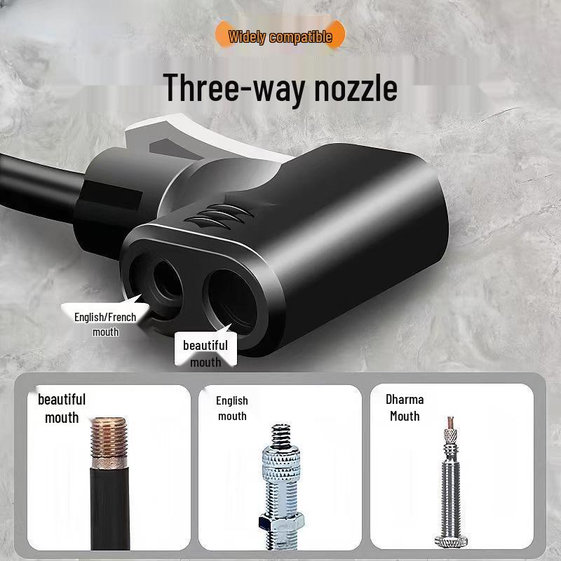 Electric Portable High-Pressure Air Pump for Bicycles, Cars, Motorcycles, and Sports Equipment