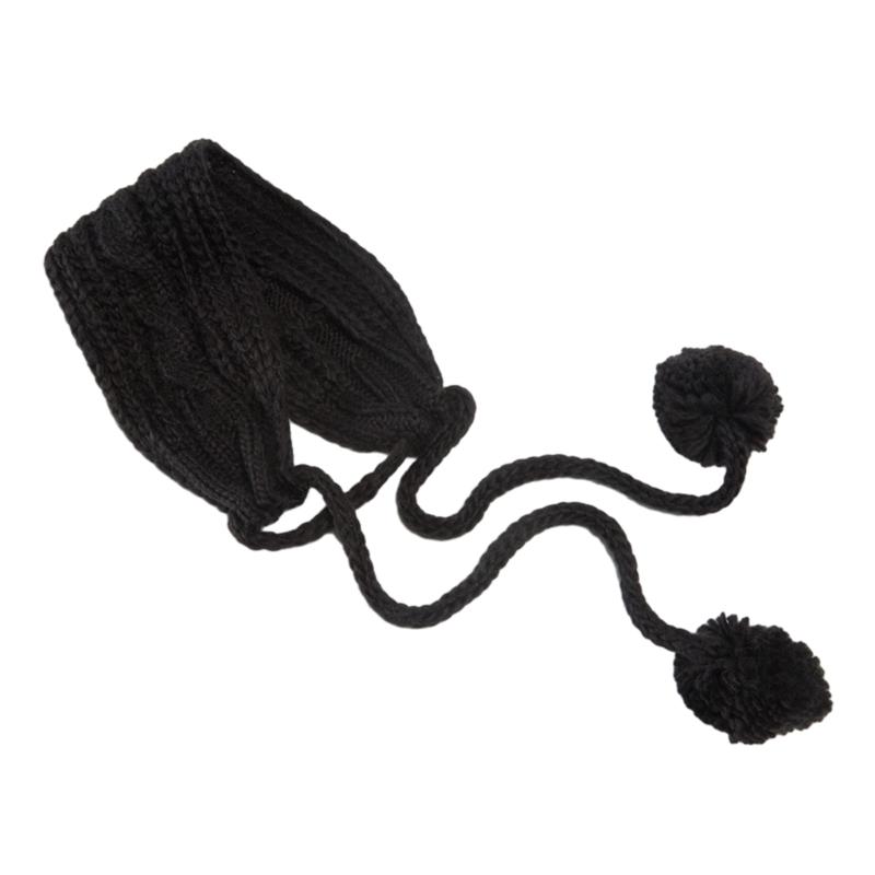 Soft Stretch Winter Warm Cable Knit Earmuffs Warmer Headband Crochet Ear Warmer Headband Knit Ear Muffs for Women Girls
