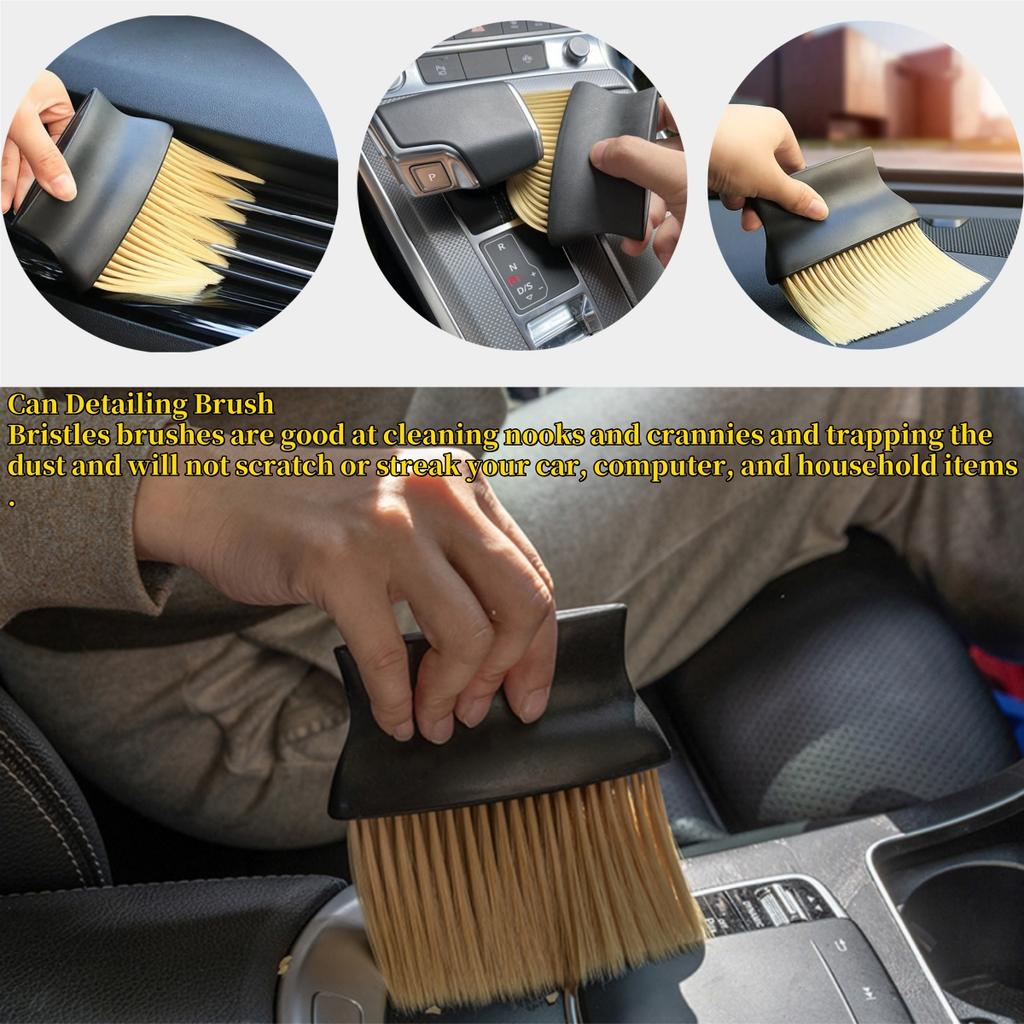 Auto Interior Dust Brush Car Cleaning Brushes Soft Bristles Detailing Brush Dusting Tool for Car Dashboard Air Conditioner Vents