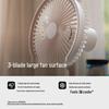 AISOLOVE F5 Tragbarer USB-wiederaufladbarer oszillierender Schreibtischventilator
