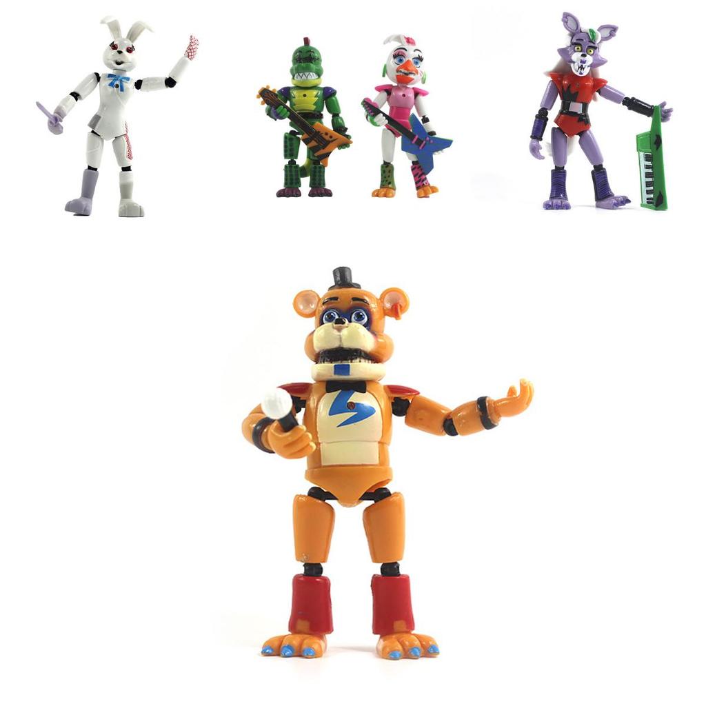 Five Nights At Freddy's Security Breach 5pcs Light-up Action Figures For Kids' Playtime