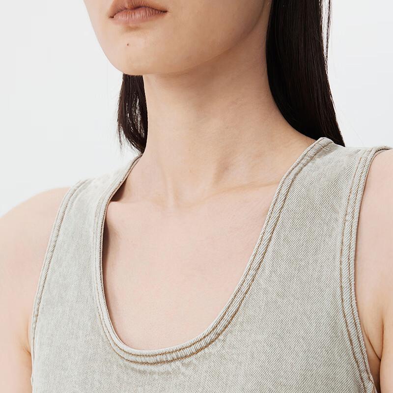 JNBY Women's Cotton-Linen Sleeveless H-line Dress