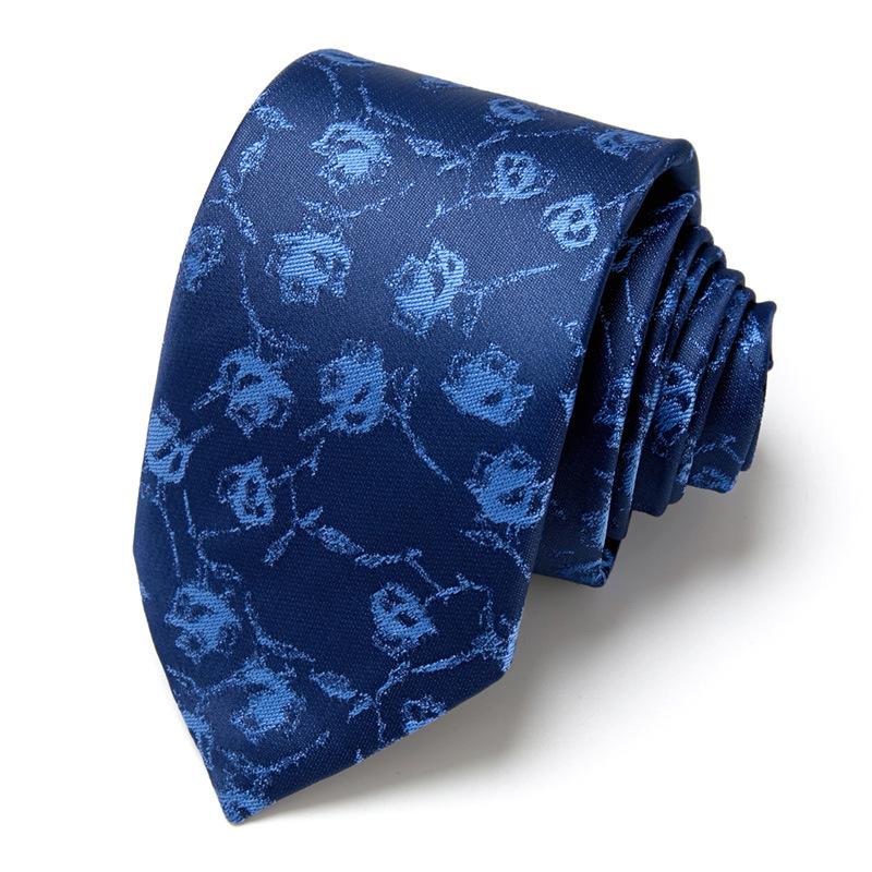 Men'S Business Tie Hand-Typed Professional Dress Interview Tie Men'S Polyester Silk