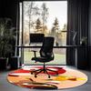 Angry Birds Printed Round Rug Carpet Chair Rug Area Rug Entryway Doormats,for Office Chair Living Room Bedroom Kitchen Room.