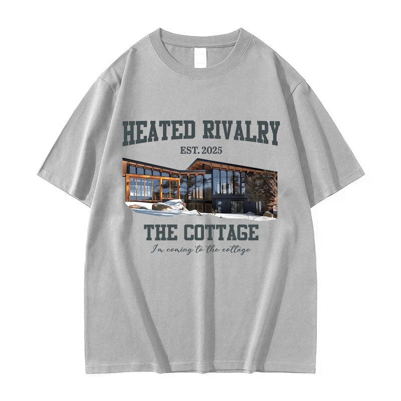 Im Coming To The Cottage Heated Rivalry 2025 Graphic T Shirts Mens Women Casual Fashion Cotton Short Sleeve Tshirt Streetwear