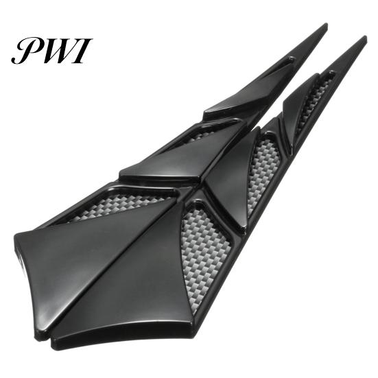 Stickers 1 Pair Vent Sticker Self-adhesive Wear-resistant ABS Hood Auto Side Outlet for Car Fender