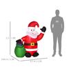 Inflatable Blow up Christmas Santa Claus 4ft LED Yard Holiday Decoration