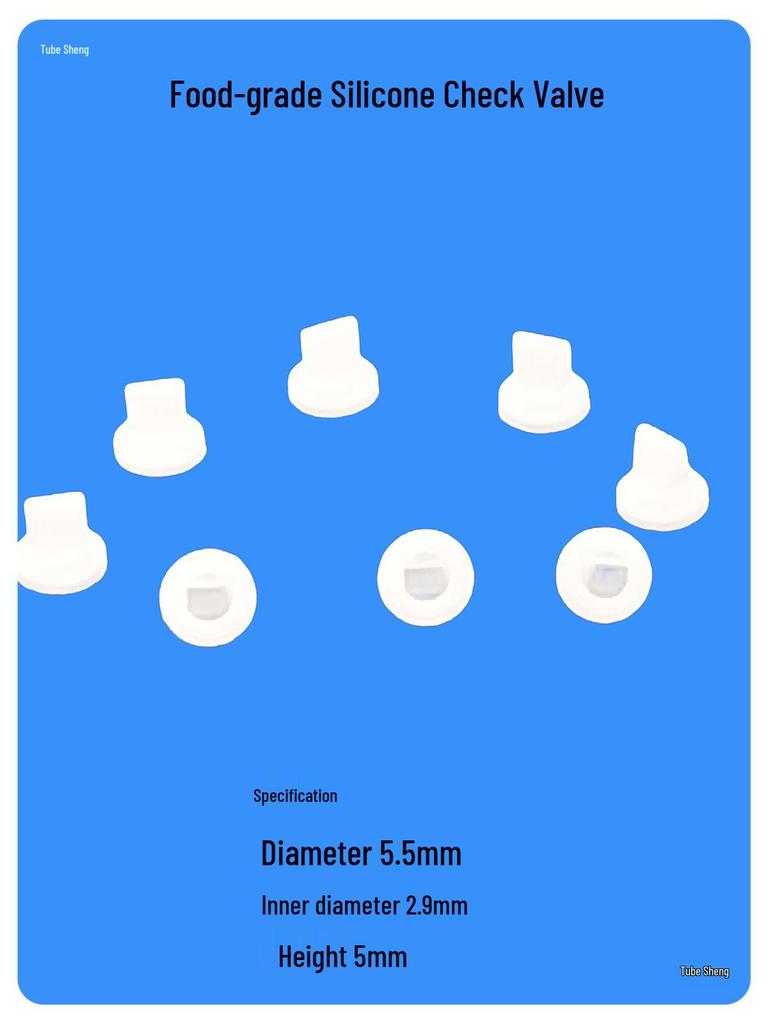 Silicone Duckbill One-Way Check Valve and Backflow Preventer