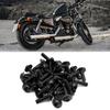 uxcell Motorcycle Bolt Screws, Hex Socket Bolts, Aluminum Alloy, Black, M6 X 20, 40 Pieces